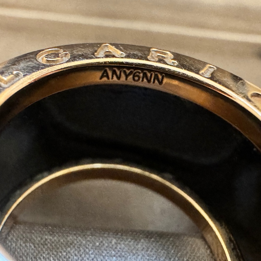 Bulgari B.zero1 Ring Black Ceramic 18k Rose Gold - Picture 11 of 13